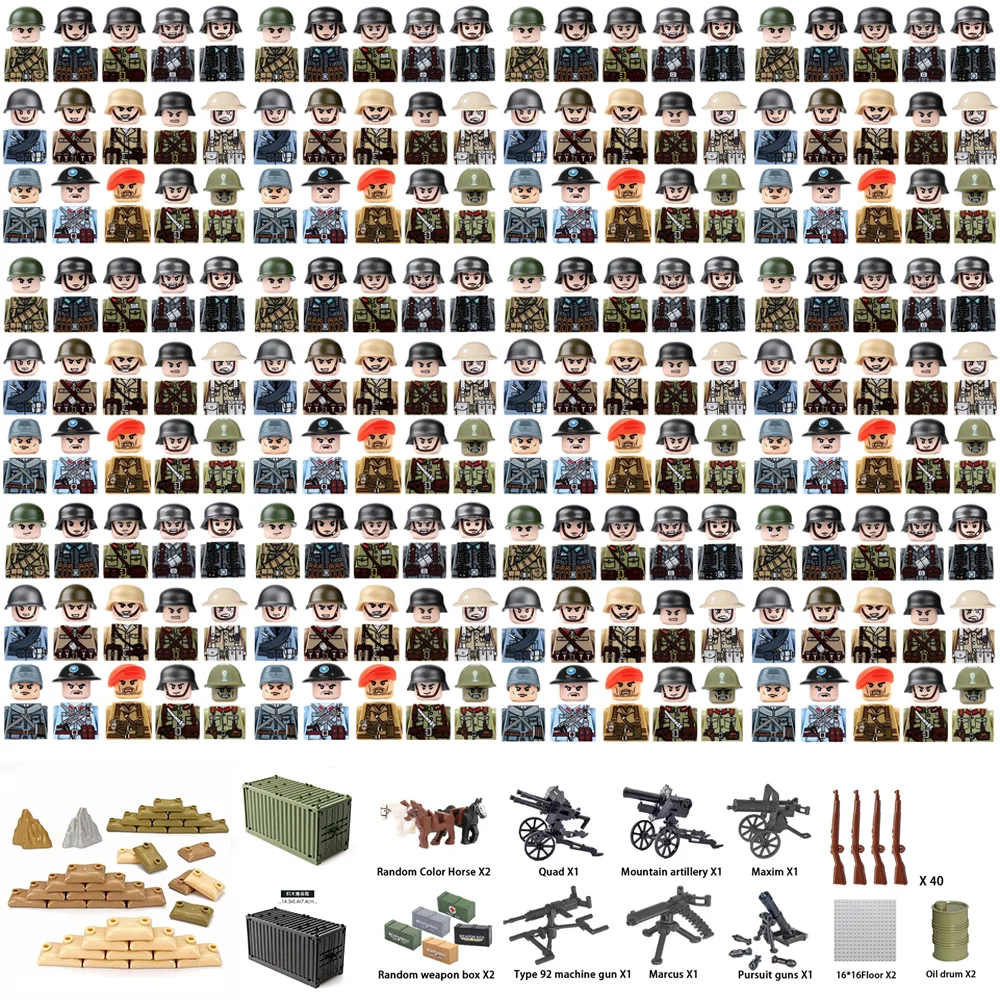 Lego Set Technic - Mattoncini da Costruzione Militari USA e