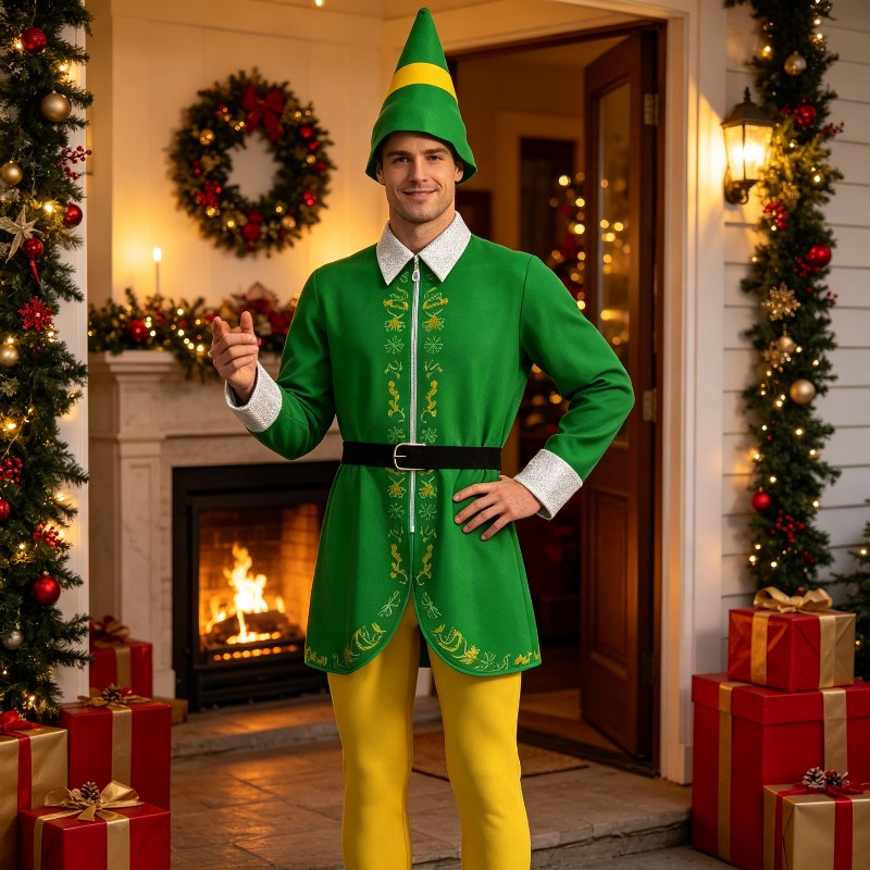 Elf Costume Christmas - Set di accessori per travestimenti, costume