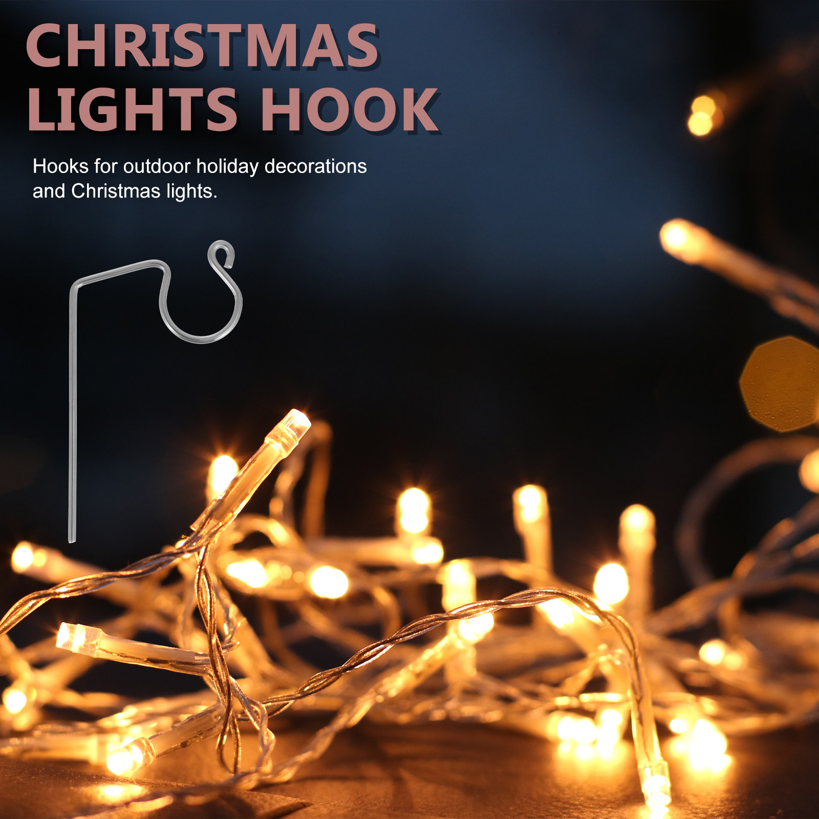 50 ganci metallici per luci, a - Christmas Lights Outdoor recensione e prezzo