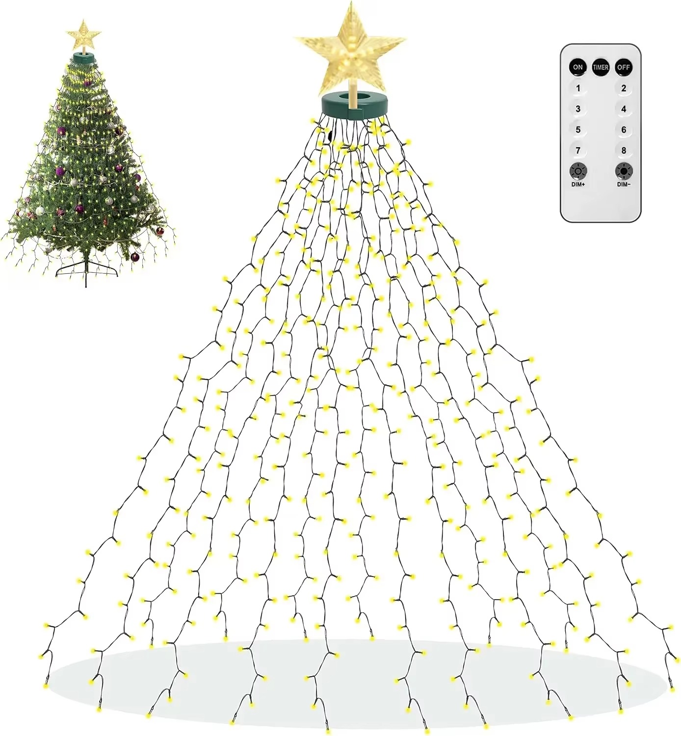 Luci ad anello per albero di N - Star Tree Topper recensione e prezzo