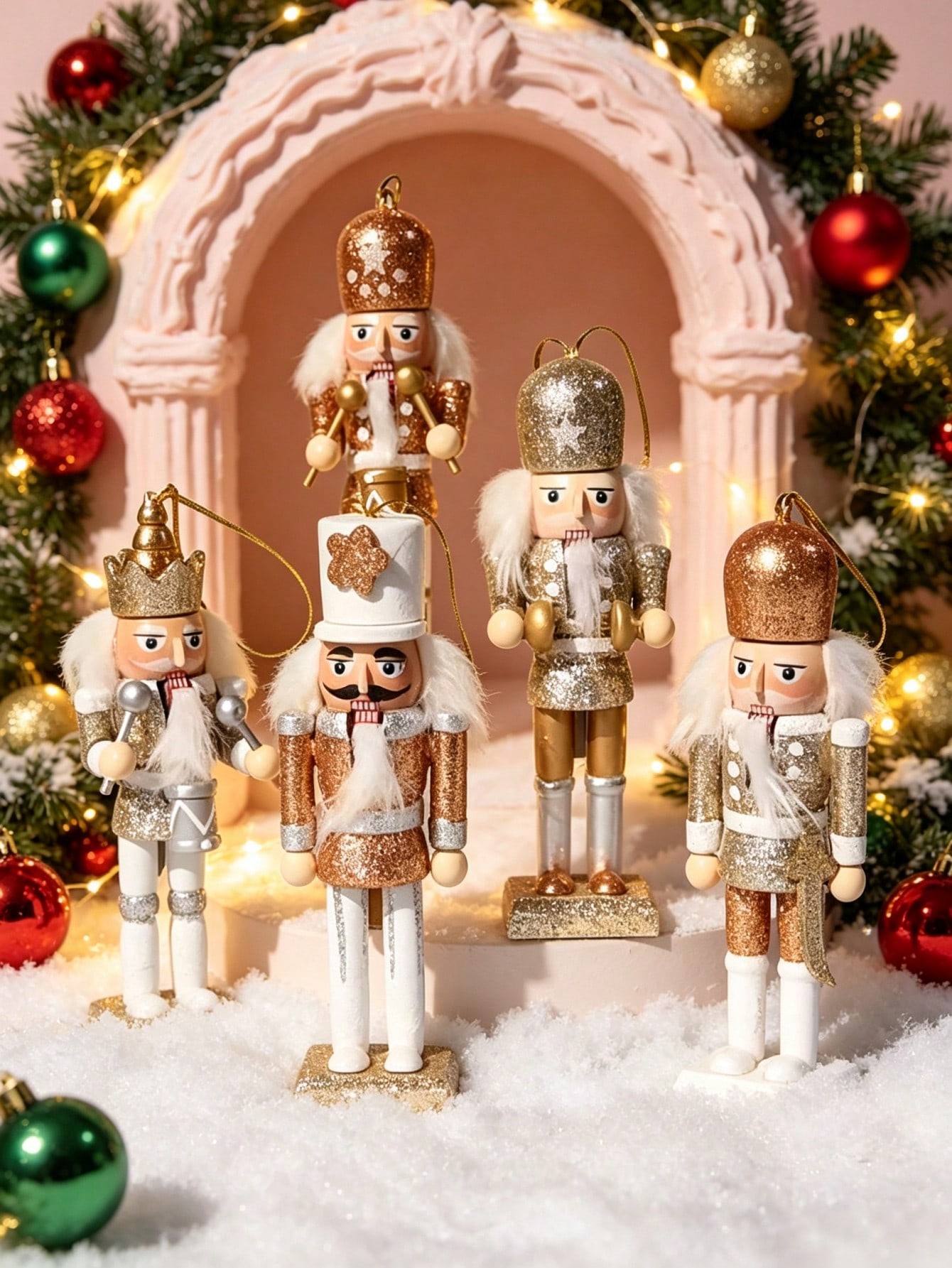 Set di 5 ciondoli in legno a f - Nutcracker Figurine recensione e prezzo
