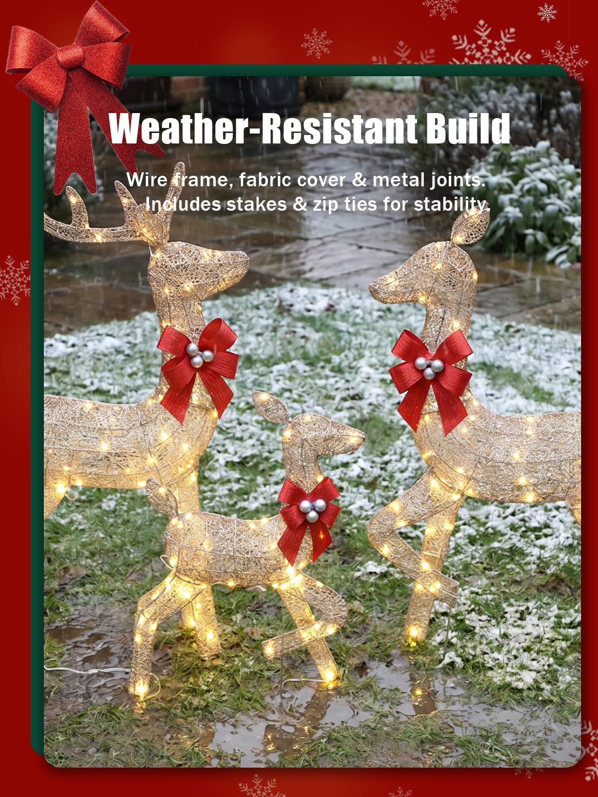 Set di 3 renne natalizie illum - Christmas Lights Outdoor recensione e prezzo